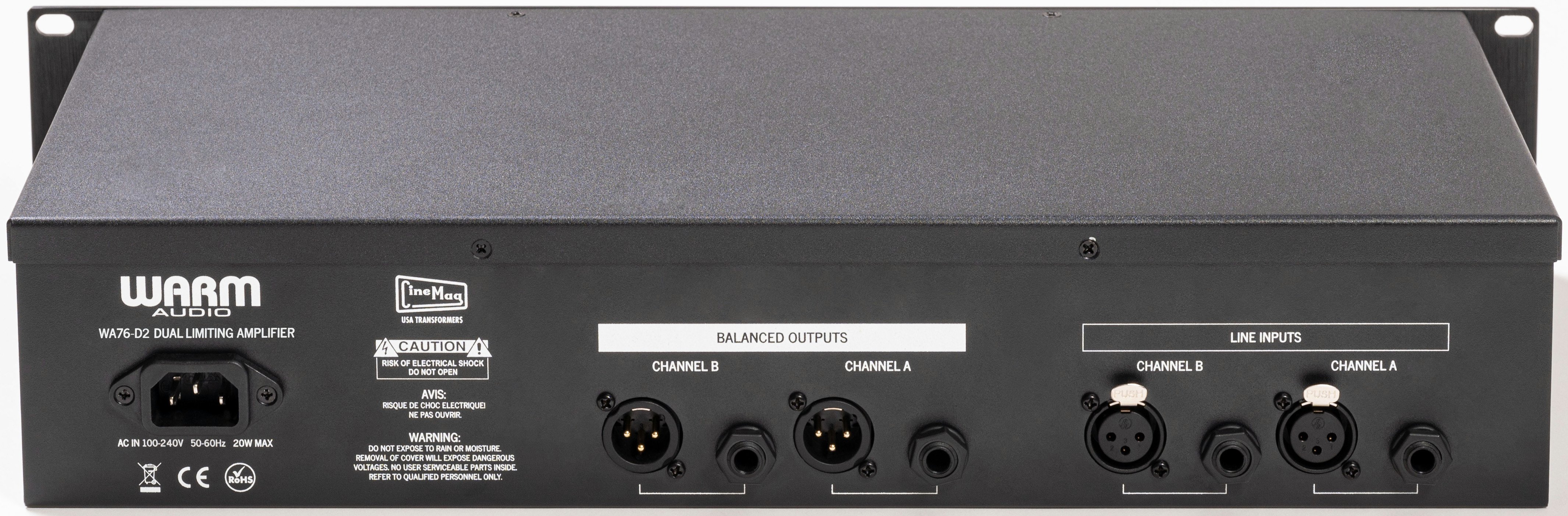 Warm Audio WA76-D2 Dual Channel Clean Gain Discrete FET Compressor